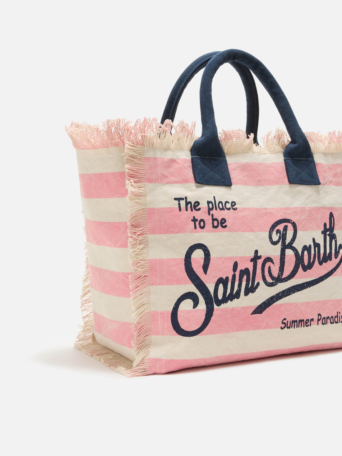 SAC À RAYURES ROSE