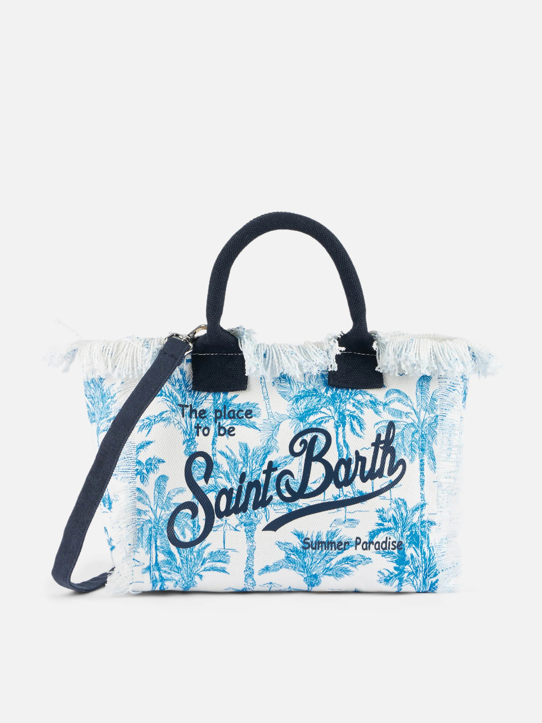 SAC MOYEN IMPRIMÉ TOILE DE JOUY BLEU