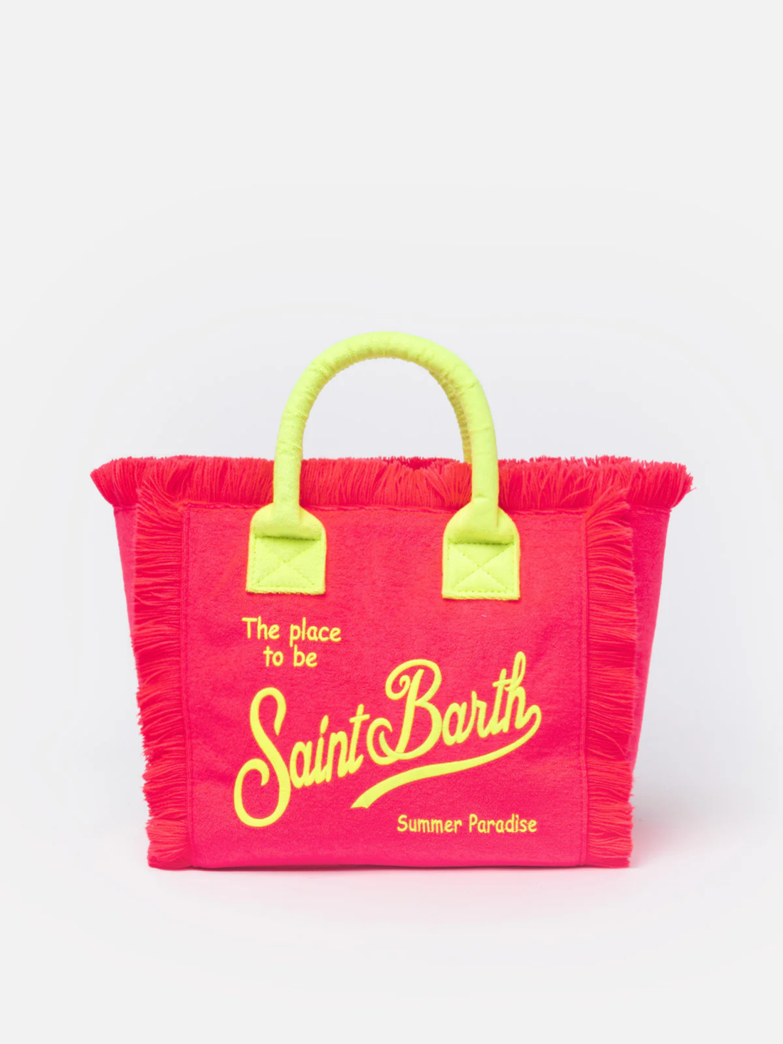SAC MOYEN EN COTON ROSE FLUO