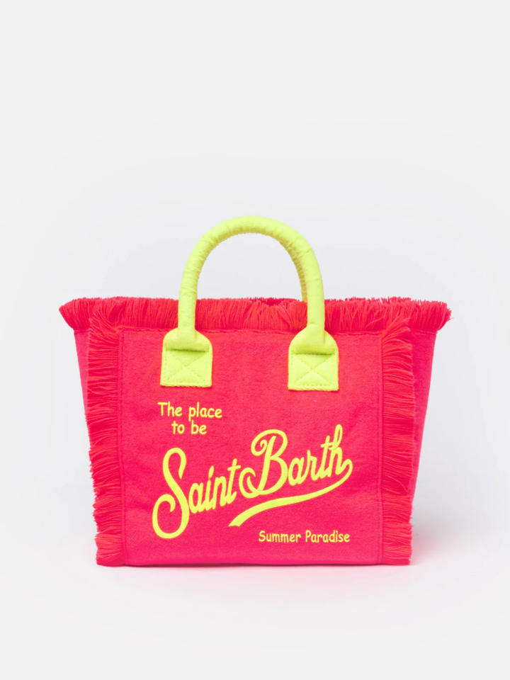 SAC MOYEN EN COTON ROSE FLUO