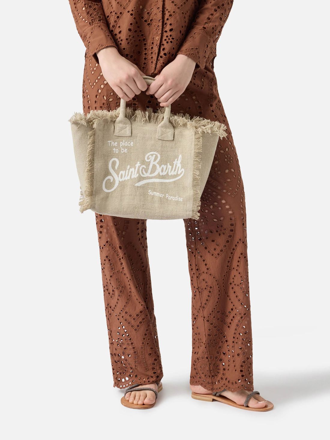 SAC MOYEN EN LIN BEIGE