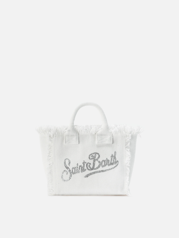 SAC MINI BLANC À STRASS