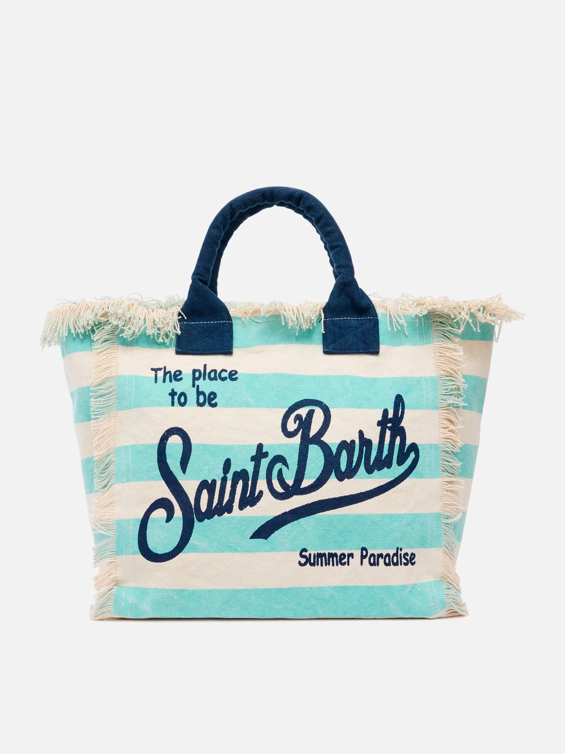 SAC À RAYURES TURQUOISE