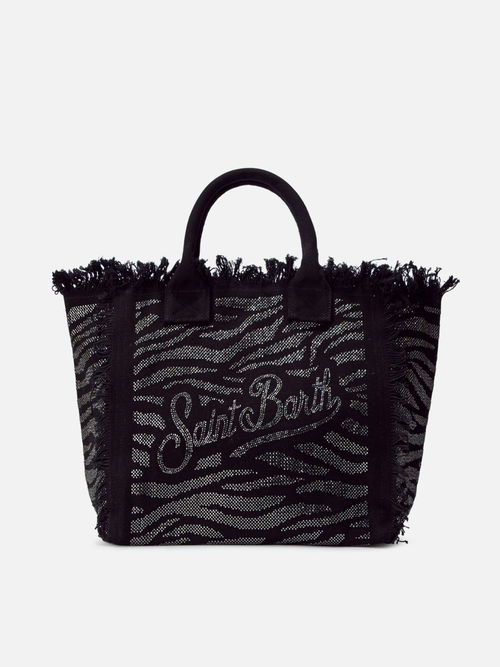 SAC IMPRIMÉ ZÉBRÉ À STRASS