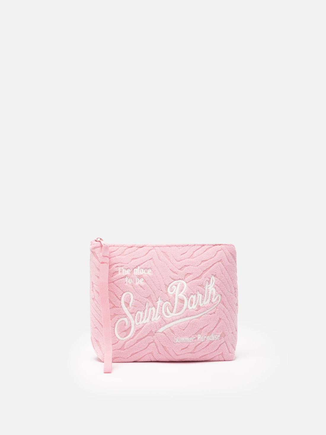 POCHETTE ÉPONGE ZÉBRÉ ROSE