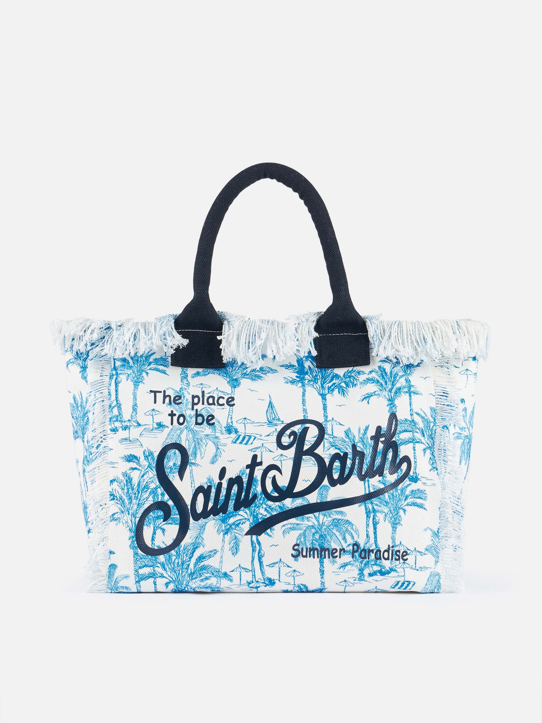 SAC TOILE DE JOUY BLEU