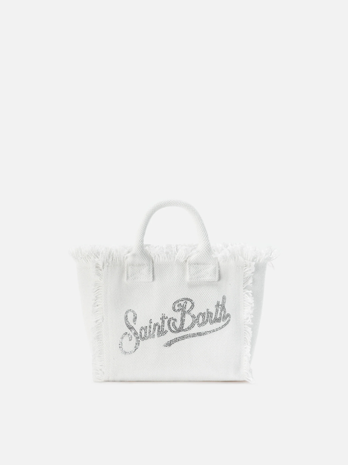 SAC MINI BLANC À STRASS