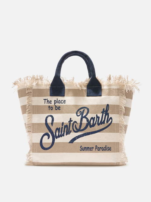 SAC À RAYURES BEIGE